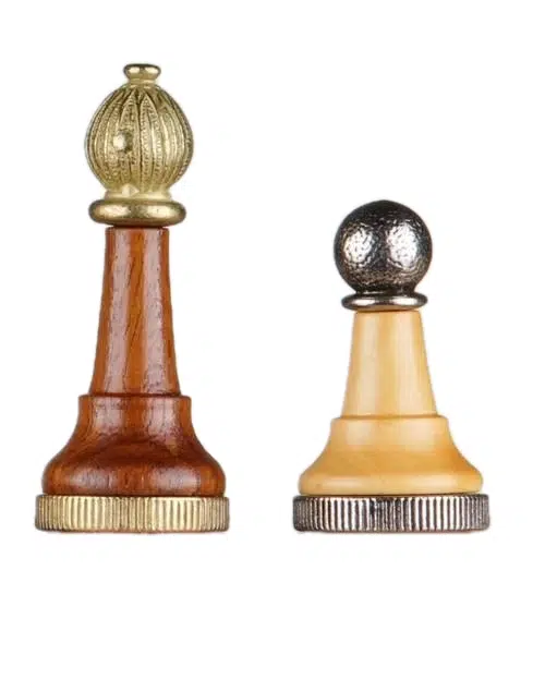Jeu d'Echecs Classic II en Bois et Métal Massif - Image 6