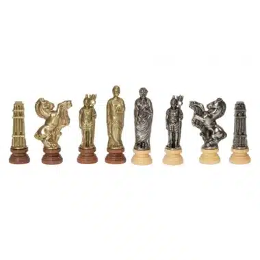 Jeu d'Echecs César en Bois et Métal