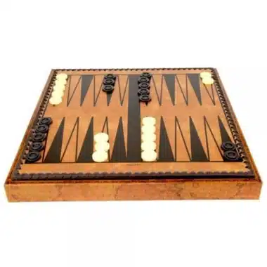 Échiquier Florentine II configuré en plateau de backgammon avec pions