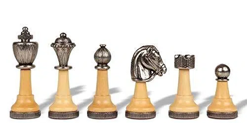 Jeu d'Echecs Classic II en Bois et Métal Massif - Image 3