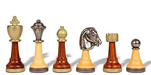 Jeu d'Echecs Classic II en Bois et Métal Massif