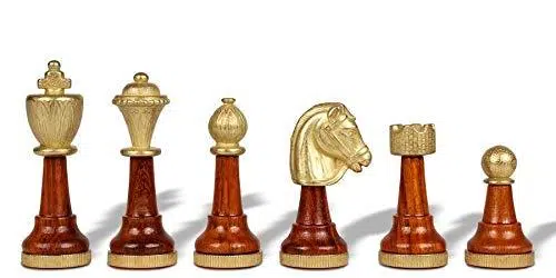 Jeu d'Echecs Classic II en Bois et Métal Massif - Image 2