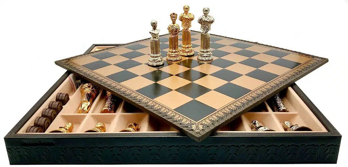 Ensemble Empire Romain VI Echiquier avec Rangement et Jeu d'Echecs - Image 2