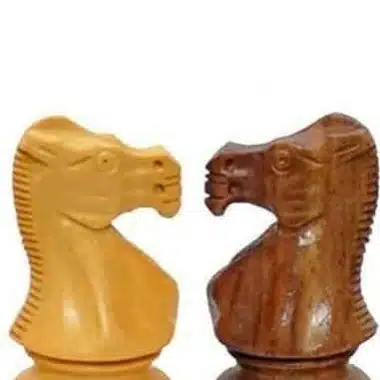 Ensemble Classic XIII Echiquier en Bois d'Erable et de Noyer avec Rangement et Jeu d'Echecs en Bois de Rose Doré - Image 4