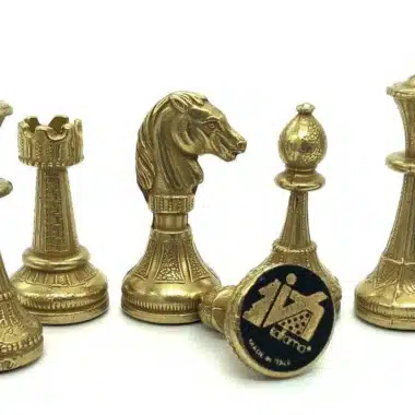 Ensemble Mignon Flower X Echiquier en Bois et Jeu d'Echecs en Métal - Image 6