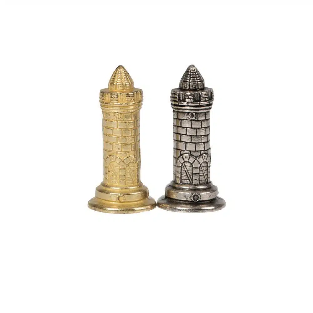 Ensemble Camelot Roi Arthur XIV Echiquier avec Rangement et Jeu d'Echecs en Métal - Image 12
