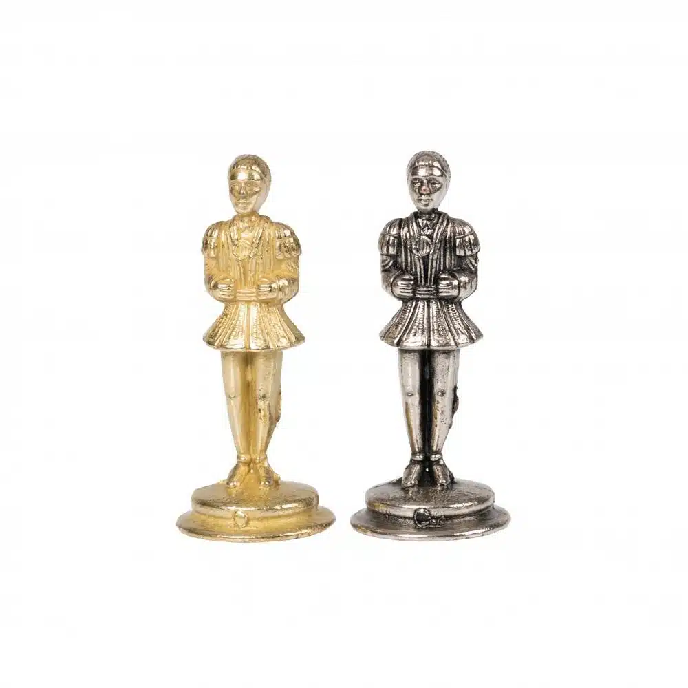 Ensemble Camelot Roi Arthur XIV Echiquier avec Rangement et Jeu d'Echecs en Métal - Image 13