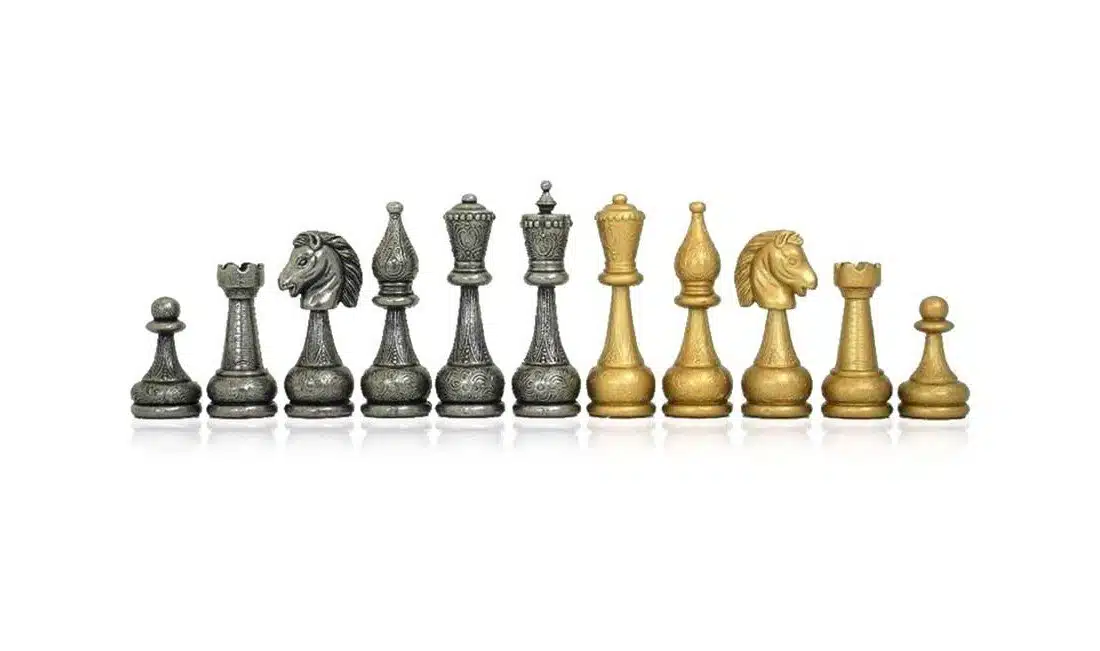 Jeu d'Echecs en Métal Flowered - Image 11