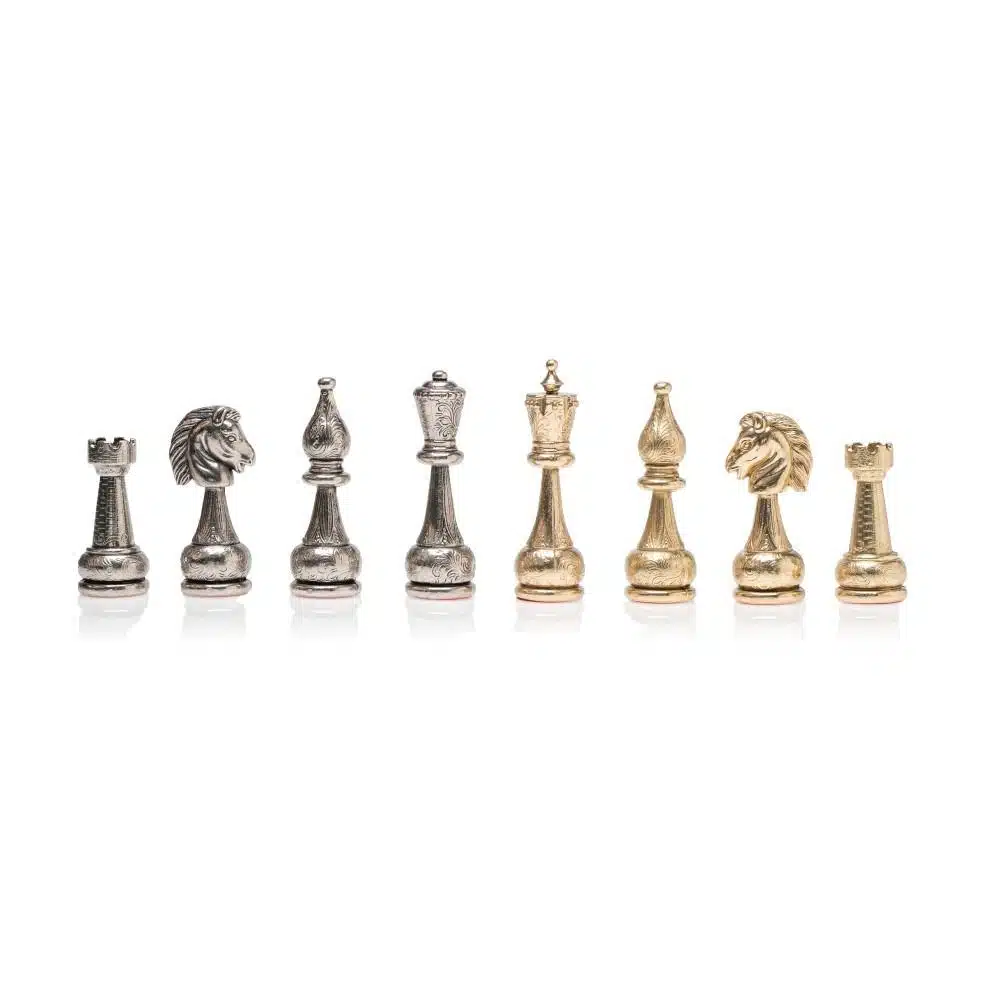 Jeu d'Echecs en Métal Flowered - Image 2