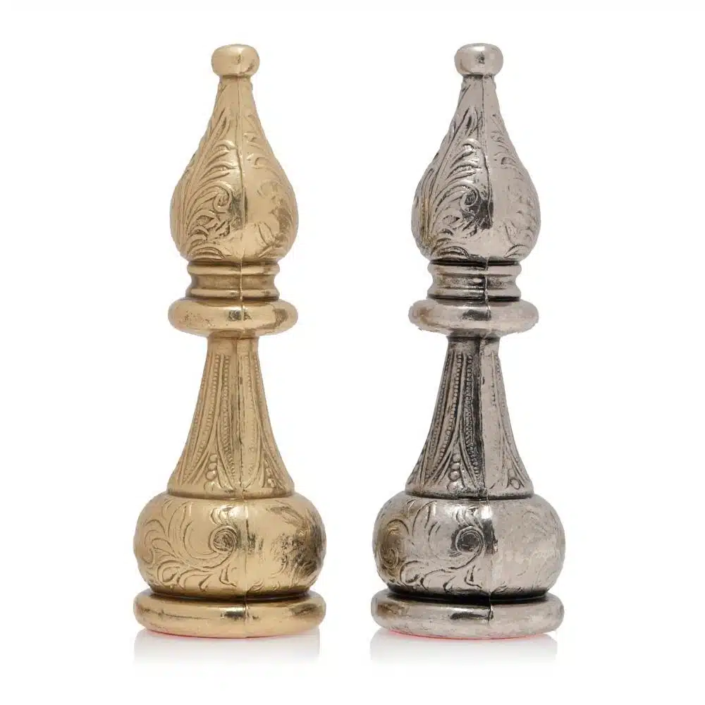 Jeu d'Echecs en Métal Flowered - Image 8