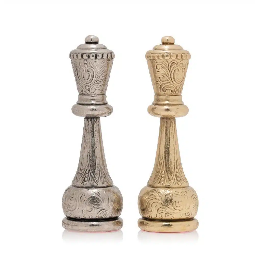 Jeu d'Echecs en Métal Flowered - Image 7