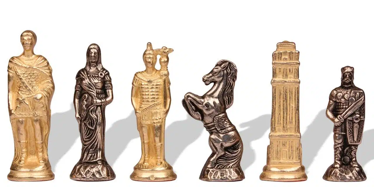 Jeu d'Echecs en Métal Romains vs Barbares