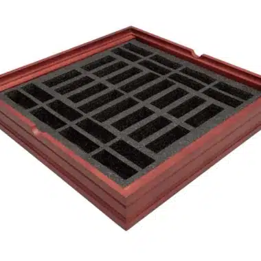 Ensemble Buste Médieval Echiquier en Bois d'Erable et de Noyer & Jeu d'Echecs  Résine Peint à la Main - Image 10