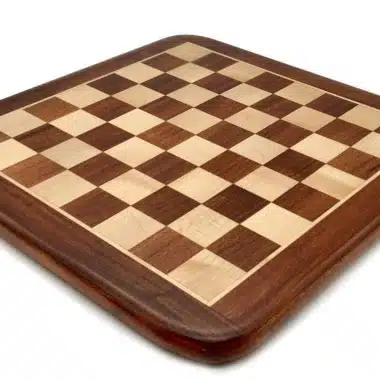 Ensemble Classic XII Echiquier en Bois de Rose Doré et Erable & Jeu d'Echecs en Bois de Rose Doré - Image 7