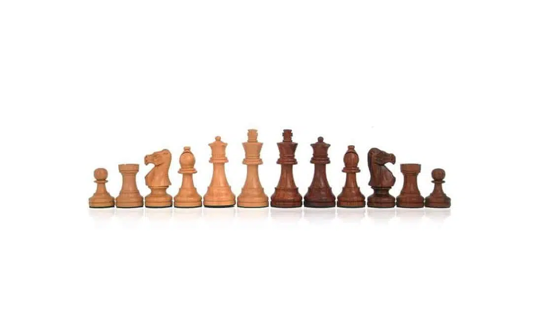 Ensemble "Tilleul Small" Echiquier en Bois de Noyer avec Tiroir de Rangement & Jeu d'Echecs Staunton en Bois - Image 5
