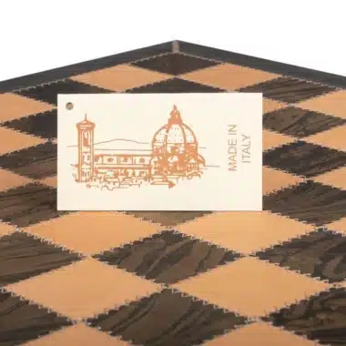 Ensemble Staunton Fantasy XL 2 Echiquier en Cuir Véritable & Jeu d'Echecs en Laiton et Bois Plaqué Or et Argent - Image 19