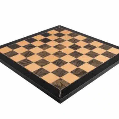 Ensemble Staunton Fantasy XL 2 Echiquier en Cuir Véritable & Jeu d'Echecs en Laiton et Bois Plaqué Or et Argent - Image 17