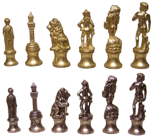 Jeu d'Echecs en Métal Florentine - Image 2