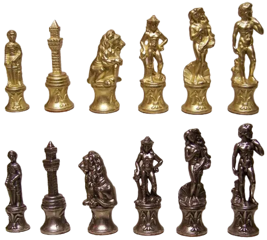 Jeu d'Echecs en Métal Florentine - Image 3
