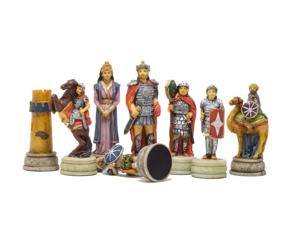 Jeu d'Echecs en Résine Empire Byzantin vs Califats Arabes - Image 2