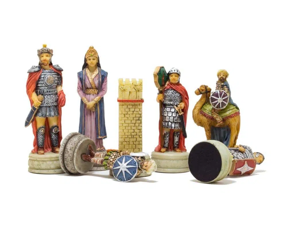 Jeu d'Echecs en Résine Empire Byzantin vs Califats Arabes - Image 3
