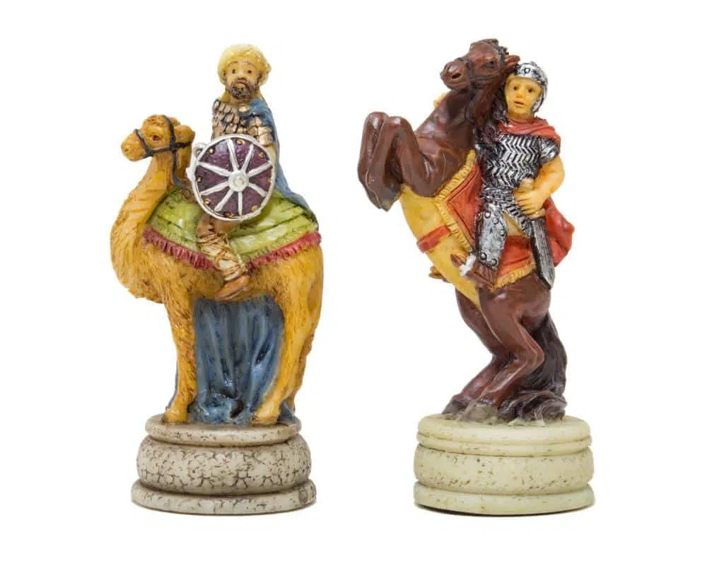 Jeu d'Echecs en Résine Empire Byzantin vs Califats Arabes - Image 4