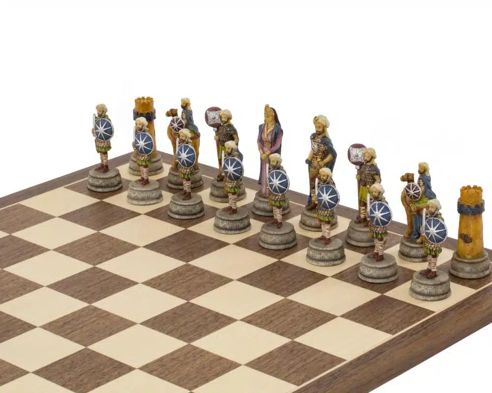 Jeu d'Echecs en Résine Empire Byzantin vs Califats Arabes - Image 5