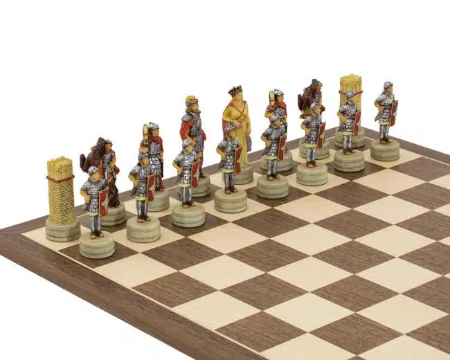Jeu d'Echecs en Résine Empire Byzantin vs Califats Arabes - Image 6