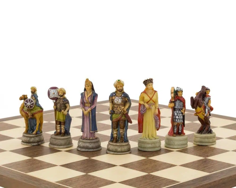 Jeu d'Echecs en Résine Empire Byzantin vs Califats Arabes - Image 7