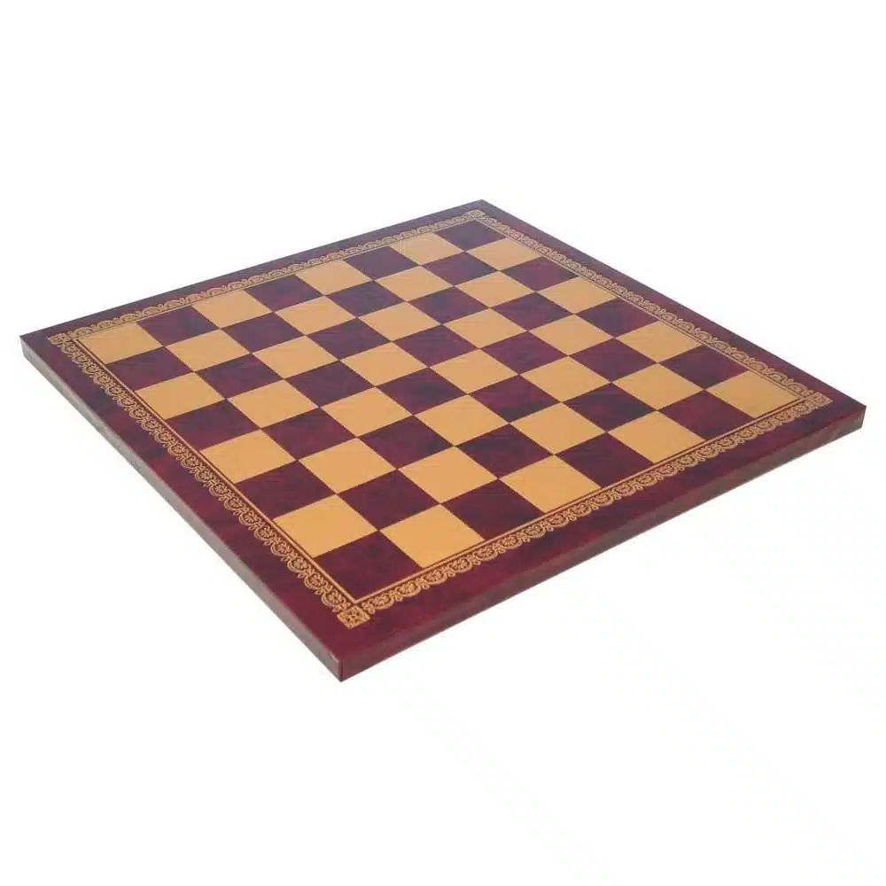 Ensemble Robin des Bois Echiquier en Similicuir & Jeu d'Echecs en Résine Peint à la Main - Image 18