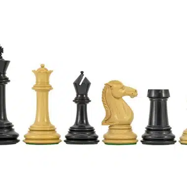 Ensemble Parthenon II Echiquier en Bois de Rose et Erable & Jeu d'Echecs en Bois d'Ebène - Image 6