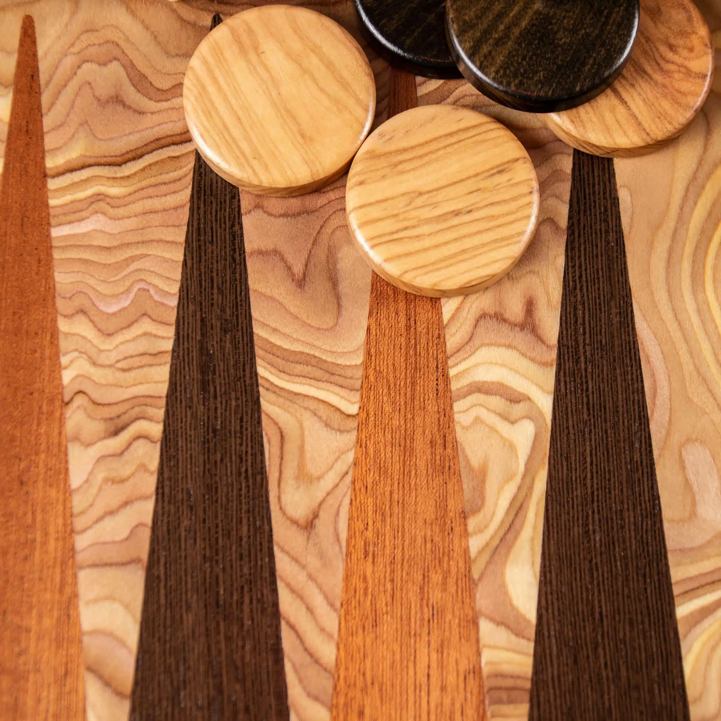 Backgammon en Bois d'Olivier - Image 3