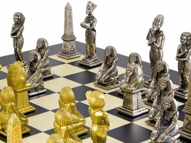 Jeu d'Echecs en Métal "Egypte"