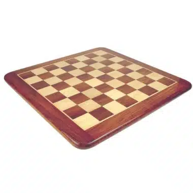 Ensemble Supreme Classic Echiquier en Bois de Rose Doré et d'Erable & Jeu d'Echecs en Bois de Rose Doré - Image 3
