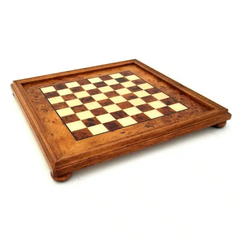 Ensemble Arabic Style IX Echiquier sur Pied en Bois et Pièces Echecs Staunton Bois et Métal - Image 7