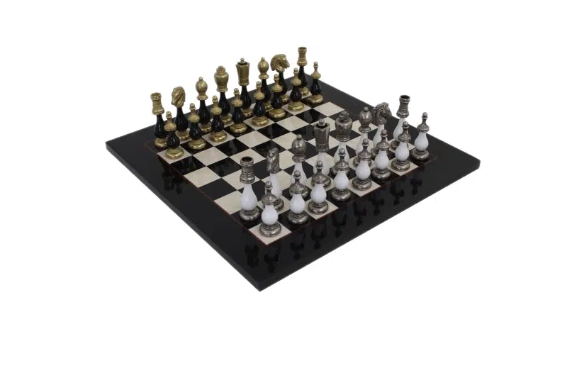 Ensemble Jeu d'Echecs Bicolore V Echiquier en Bois d'Erable