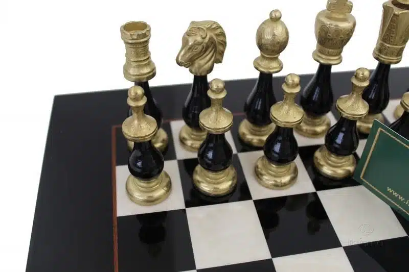 Ensemble Jeu d'Echecs Bicolore V Echiquier en Bois d'Erable - Image 2