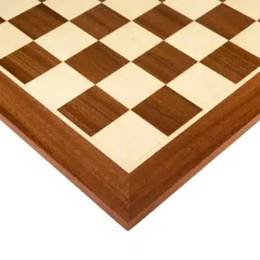 Ensemble Leningrad Echiquier en Bois d'Acajou et Jeu d'Echecs en Bois de Buis Ebonisé - Image 15