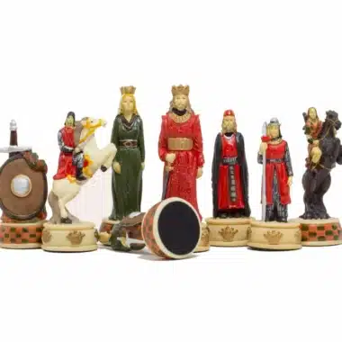 Alternative view of Jeu d'Echecs Anglais Contre Ecossais et Echiquier en Bois avec Rangement