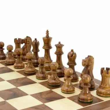 Jeu d'Échecs Staunton Jacob Knight en Bois de Sheesham et Bois de Buis
