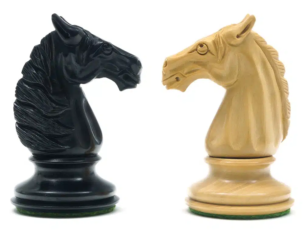 Jeu d'Échecs Staunton Traditionnel en bois d'Ébène et Bois de Buis