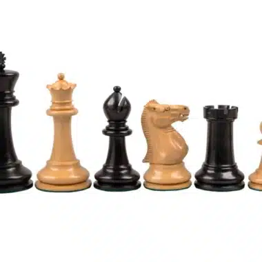 Jeu d'Échecs Staunton - Reproduction de 1869 en bois d'Ébène et Bois de Buis