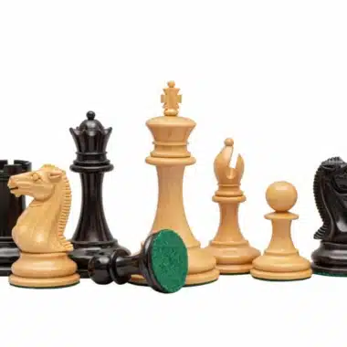 Jeu d'Échecs Rochester en Bois de Buis et d'Ébène