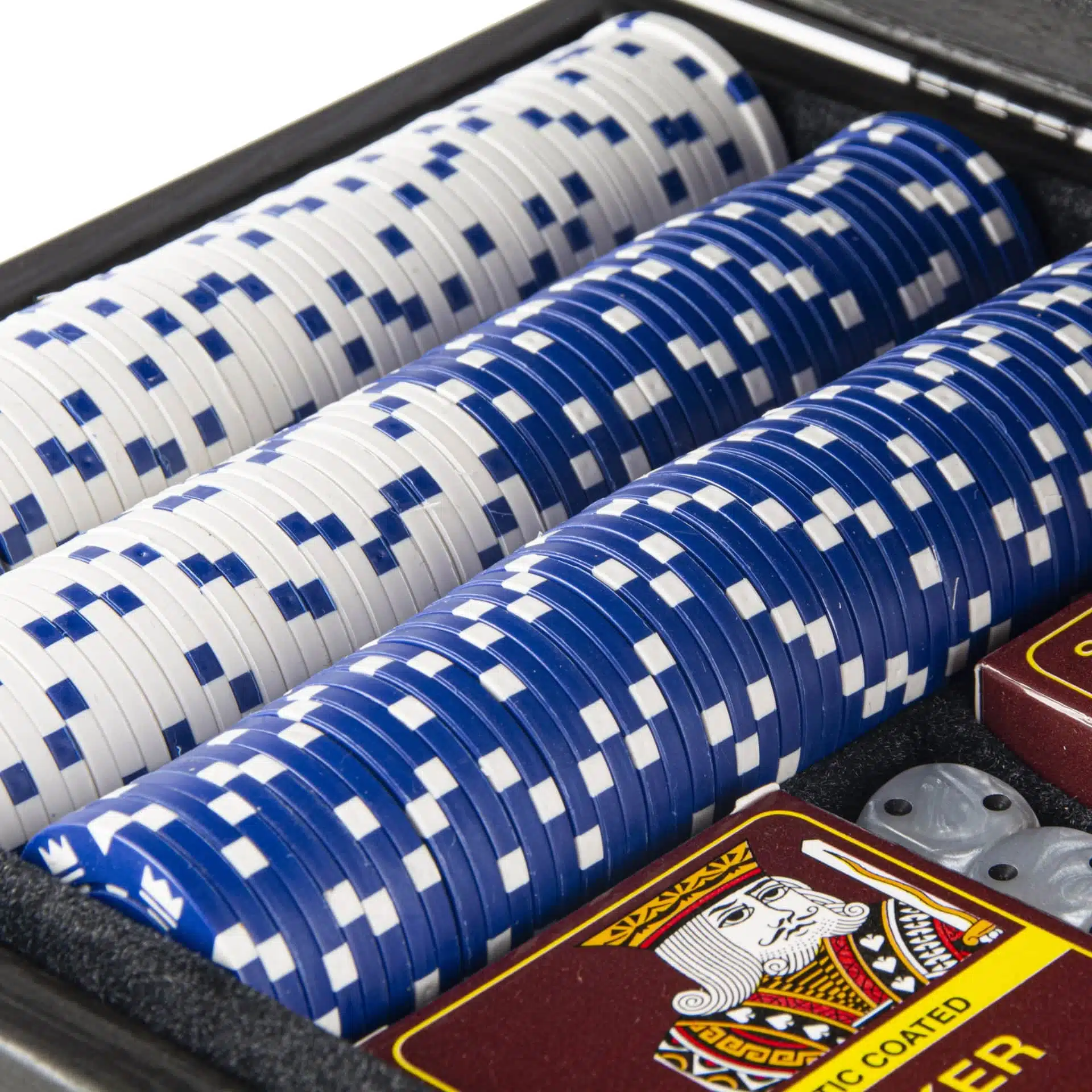 Ensemble de Poker 300 Jetons - Coffret en Bois Noir - Image 3