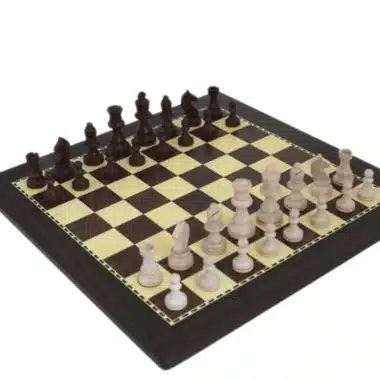 Jeu d'Echecs Débutant en Bois avec Rangement