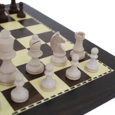 Jeu d'Echecs Débutant en Bois avec Rangement - Image 3