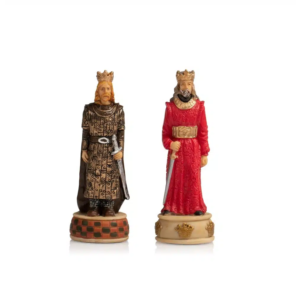 Jeu d'Echecs Guerre d'Indépendance de l'Ecosse en Résine & Échiquier en Similicuir - Image 21