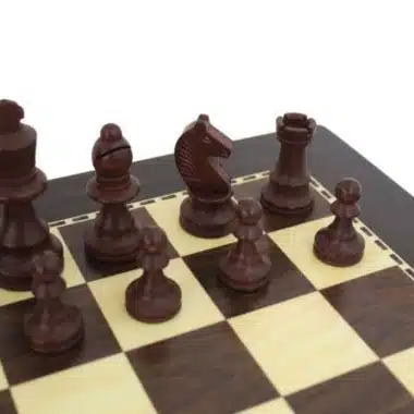 Jeu d'Echecs Débutant en Bois avec Rangement - Image 2
