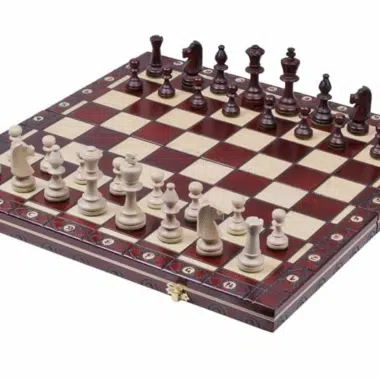 Echiquier Pliable et Jeu d Echecs en Bois avec Rangement