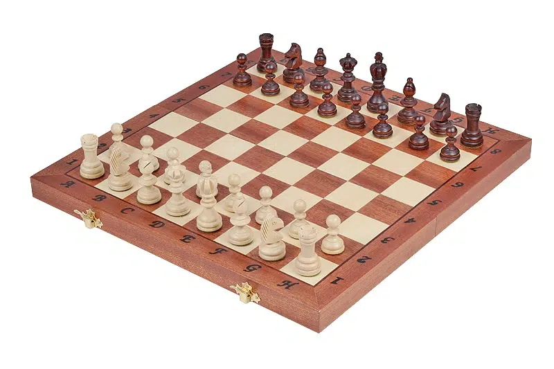 Jeu d'Echecs Pliable en Bois Olympic